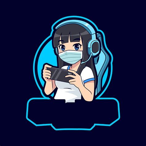 Gamer Girl Avatar LOGO | Gambar karakter, Wallpaper kartun, Lukisan lucu