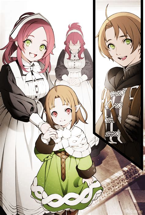 Mushoku Tensei Vol 23 Rudeus Family Illustration Color : r/mushokutensei