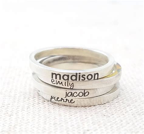 Mother's Day Gift personalized Rings Jewelry Custom - Etsy