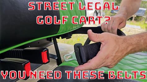 10LOL Golf Cart Seat Belts Install On A Club Car DS - YouTube