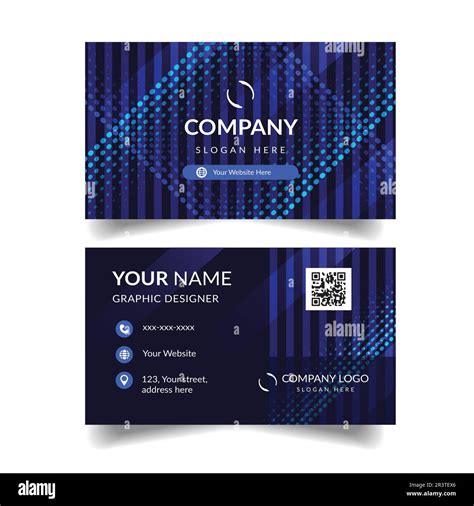 Business Card Design Template Stock Vector Image & Art - Alamy