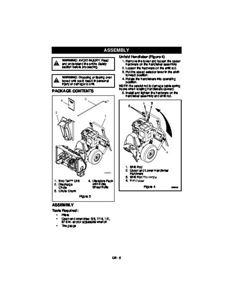 Ariens Sno Tek 24 26 920400 920401 Snow Blower Owner Manual