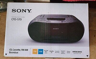 Sony CFD-S70. CD, Cassette, FM/AM Boombox. New In Box | eBay