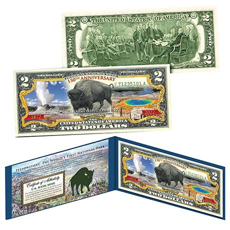 Yellowstone 150th Anniversary $2 Bill - 1901 Bison Edition | Shop.PBS.org