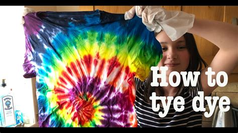 How to making tie dye tshirts - YouTube