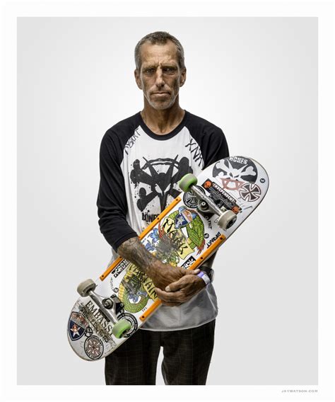 Studio Portrait of Skateboarder Mark Partain