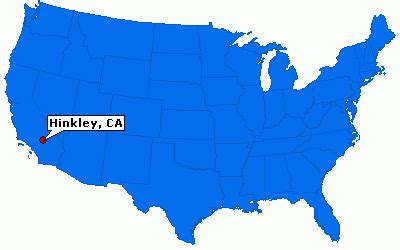 Map Depicting Hinkley, California