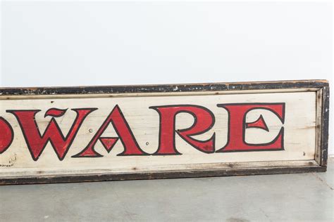 Vintage General Store Hardware Sign at 1stDibs