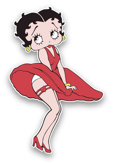 Betty boop cartoon sticker decal 5"x3" | eBay