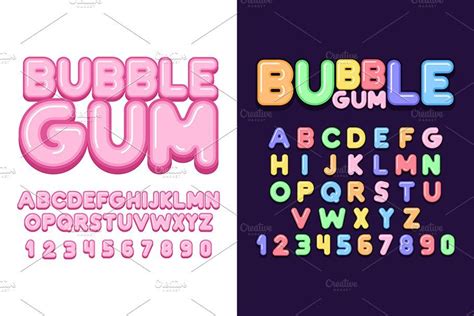 Bubble Gum font | Bubbles, Fonts alphabet, Bubble gum