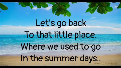 Summer Song Lyrics |♥ Max Brodie - YouTube