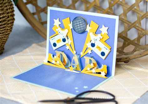 Father’s Day Pop-Up Card – Father’s Day Cut Files | Designs By Miss Mandee