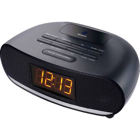 Sylvania USB Bluetooth Alarm Clock Radio - Black - TVs & Electronics - Portable Audio ...