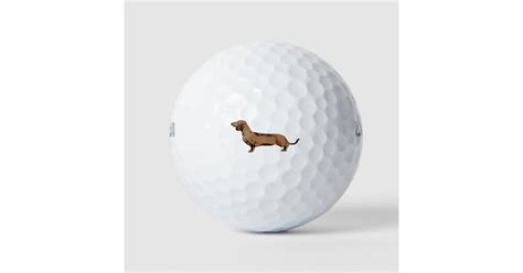 Red Dachshund Golf Balls | Zazzle