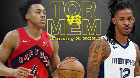 Toronto Raptors vs Memphis Grizzlies Best Game Highlights - January 3 ...