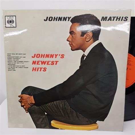 JOHNNY MATHIS- Johnny's newest hits. BPG62147, 12" LP, orange label ...