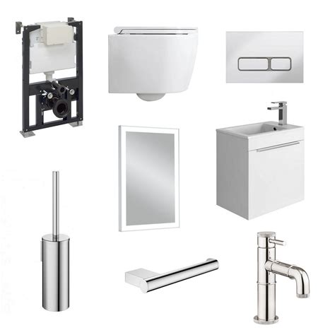 Crosswater Premium Cloakroom Suite - CROSSBUNDLE1 | UK Bathrooms