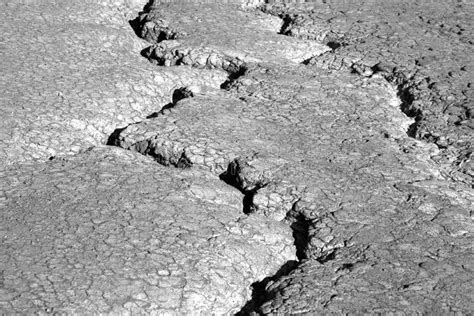 Earth cracks bw stock photo. Image of unique, selenian - 976718