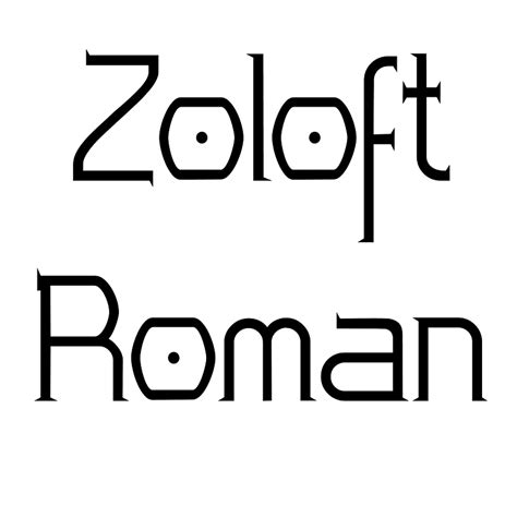 Zoloft Roman font - Free fonts on Creazilla | Creazilla