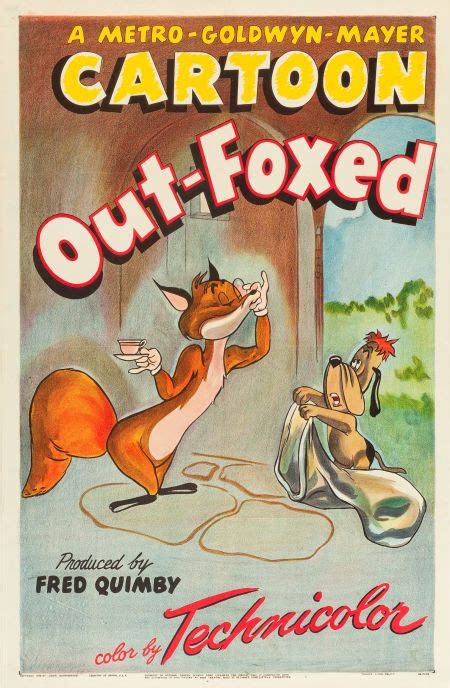 Out-Foxed (MGM, 1948). Tex Avery One Sheet (27 | Tex avery, Cartoon ...