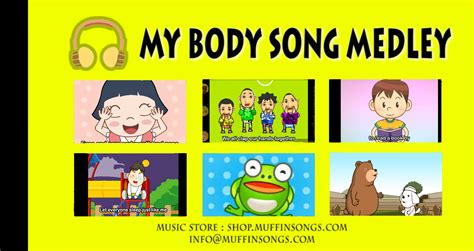 My Body Song Medley | Nursery Rhymes Collectïon - Muffïn Songs ...