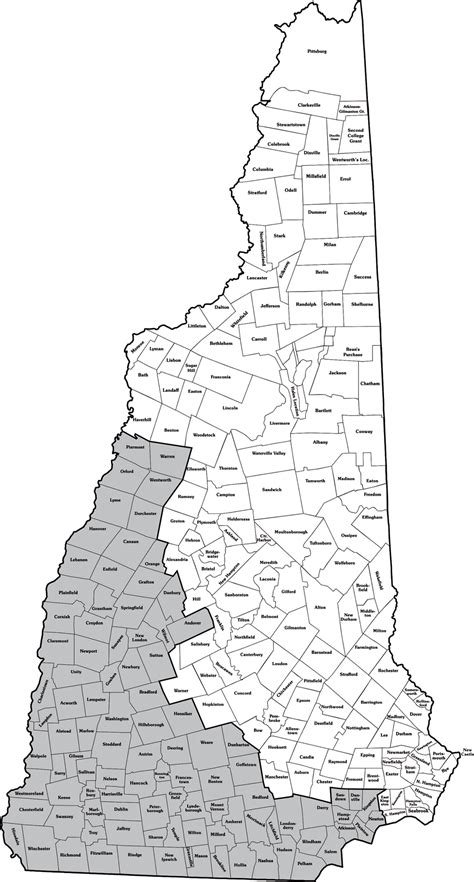 Printable Map Of Nh