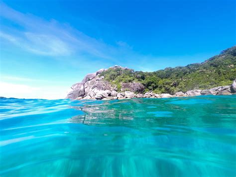 Beautiful blue island sea in Thailand 1960178 Stock Photo at Vecteezy