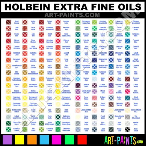 ️Holbein Oil Paint Color Chart Free Download| Goodimg.co