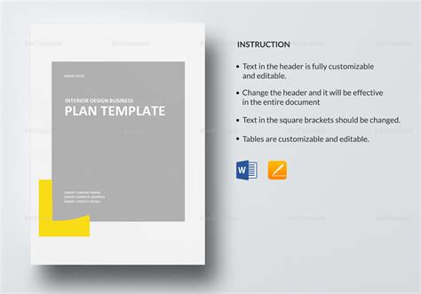 Interior Design Business Plan Template in Word, Google Docs, Apple Pages