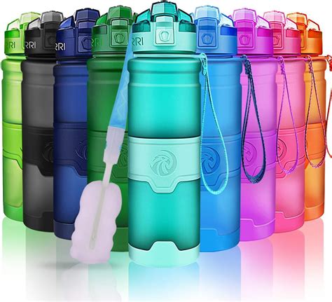 ZORRI Water Bottles, BPA Free Leakproof 32oz 1 litre Water Bottle for Kids|Eco Friendly Tritan ...