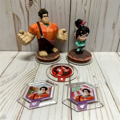 DISNEY INFINITY WRECK It Ralph Figures & Power Discs Vanellope Von ...