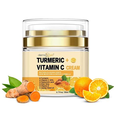 Turmeric + 30% Vitamin C Glow Boosting Moisturizing & Skin Repairing Cream, Hydrating with ...