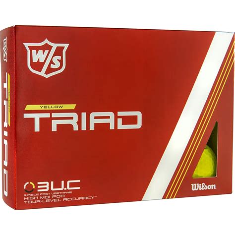 Wilson Triad Yellow Golf Balls - Golfballs.com