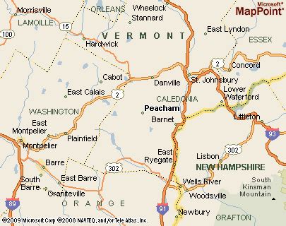 Where is Peacham, Vermont? see area map & more