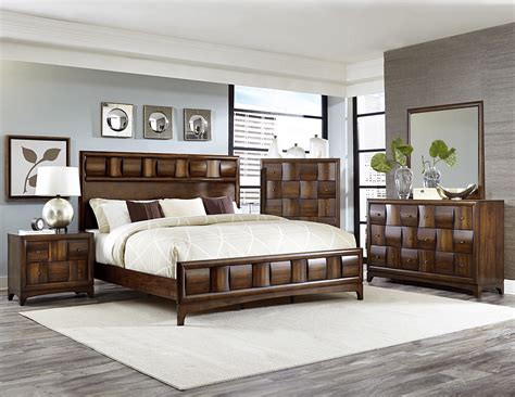 Porter Warm Walnut Cal. King Panel Bed from Homelegance (1852K-1CK) | Coleman Furniture