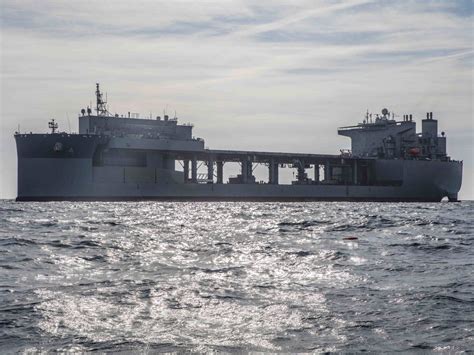 Expeditionary Sea Base USS Hershel “Woody” Williams (ESB 4) Doing Coast Guard Work off West ...