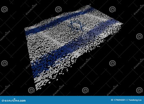 Waving Israel Flag, Waving Flag Stock Illustration - Illustration of fragment, particle: 179694301