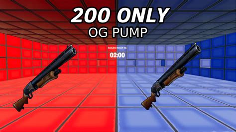 RED AND BLUE 200 PUMP ONLY [ posoxd ] – Fortnite Creative Map Code