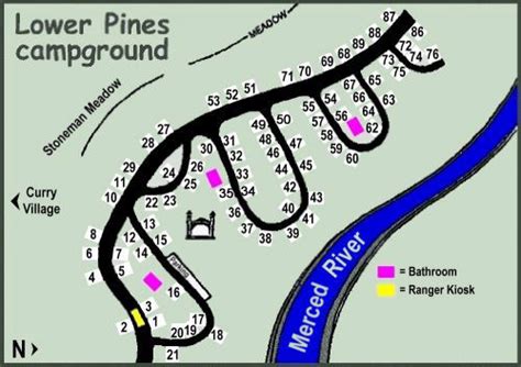 Upper Pines Campground Map – Map Of The Usa With State Names