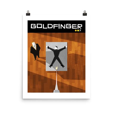 GOLDFINGER James Bond 007 Poster - Etsy