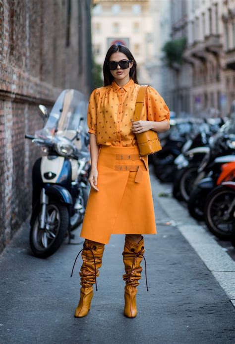 Orange Colourblock | Orange Street Style Outfits | POPSUGAR Fashion Photo 17