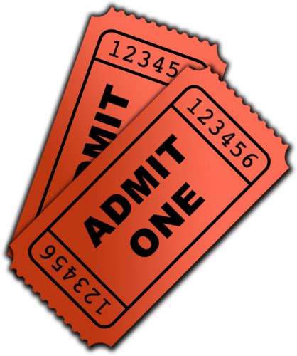 Red Admit One Ticket PNG Transparent Background, Free Download #49040 - FreeIconsPNG