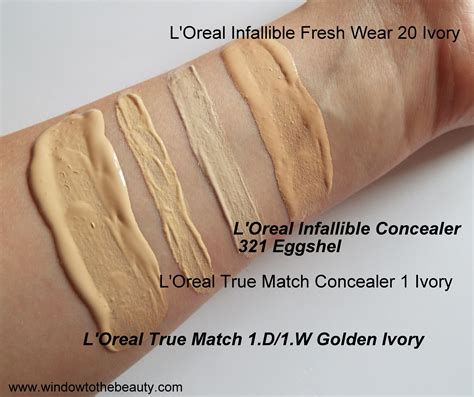 L'Oreal Paris Infallible Fresh Wear swatches | Loreal paris infallible ...