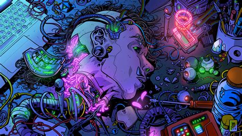 Sci-Fi Friday - Workstation Digital 7467 x 4200 px | Cyberpunk ...