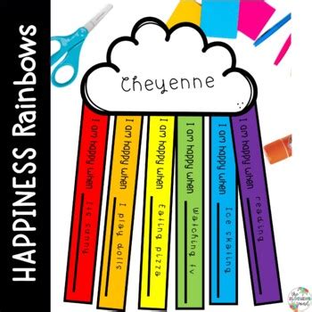 Happiness Rainbow Spring Writing and Craft Activity by The Blooming Mind