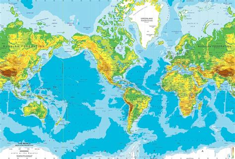 What Map Shows The Earth's Physical Features