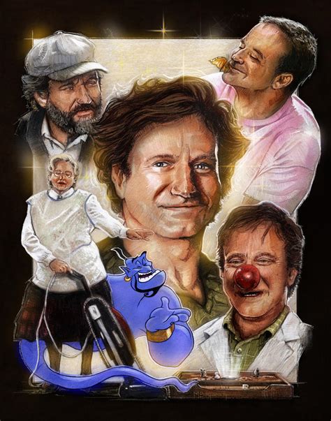 Robin Williams Tribute full colour render by MarkButtonDesign on DeviantArt