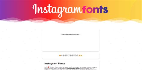 Instagram Fonts Generator ― igfont