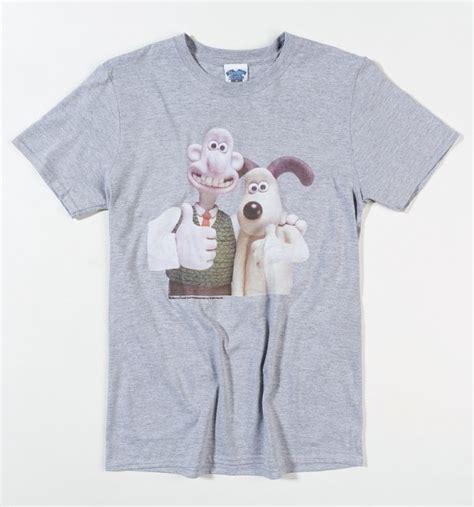 Men's Wallace and Gromit Classic Photograph Sport Grey T-Shirt