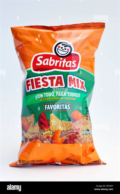 Sabritas Fiesta Mix corn tortilla chips - Mexico Stock Photo - Alamy